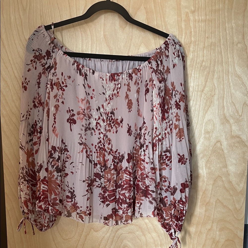 Wilfred Floral Blouse - Pink and Burgundy